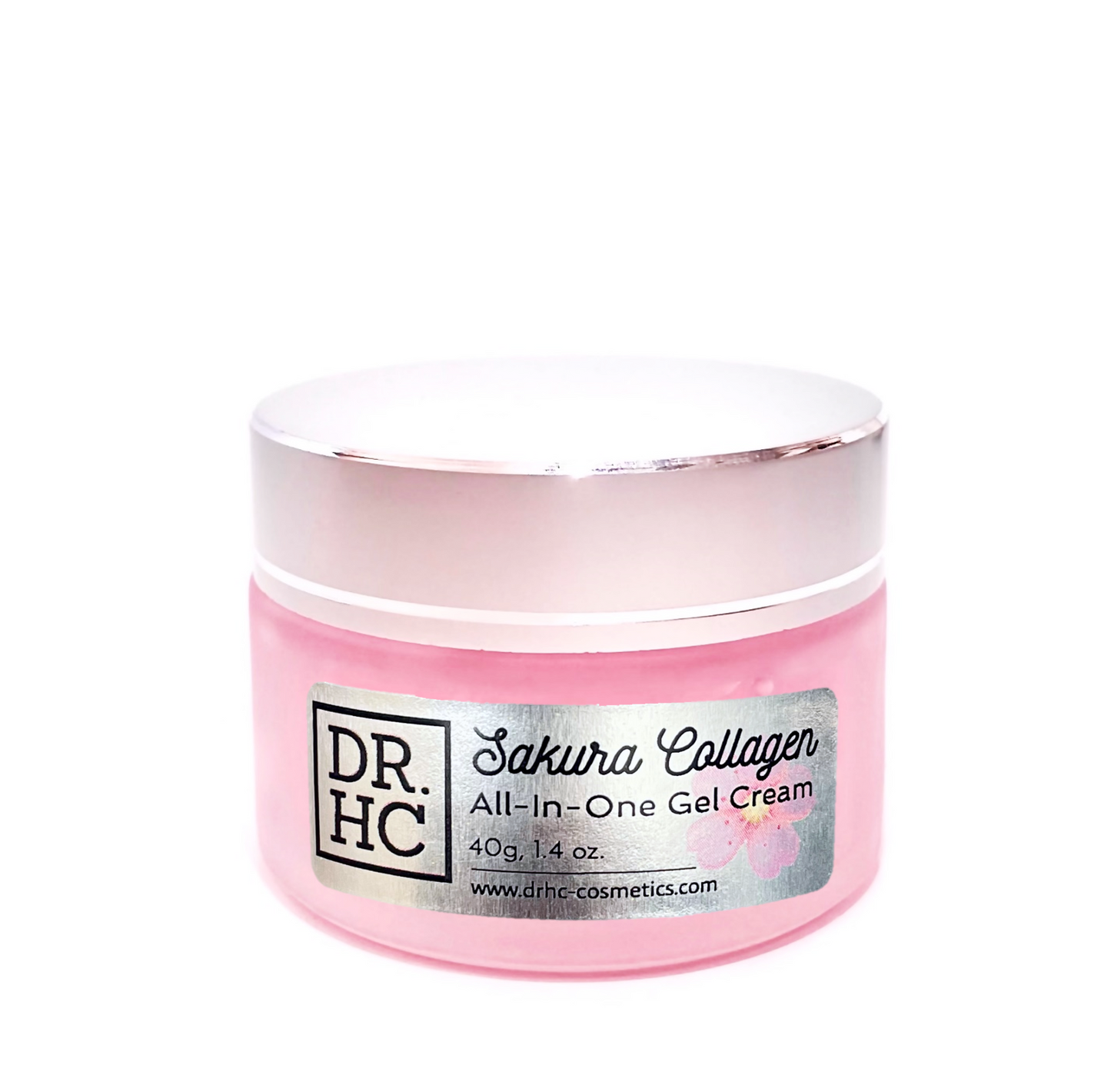 DR.HC Sakura Collagen All-In-One Gel Cream (25~40g, 0.9~1.4oz.) (Collagen support, Skin firming, Brightening, Anti-scar...)-4