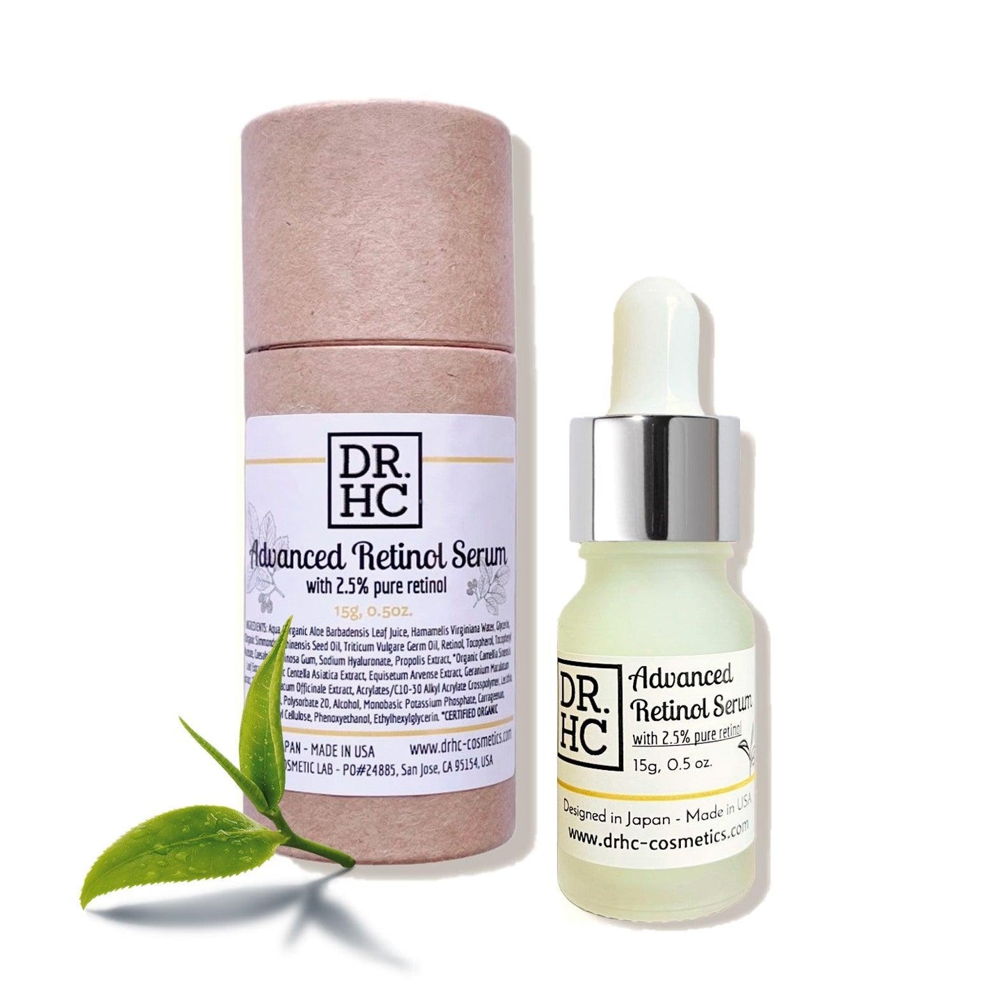 DR.HC Advanced Retinol Serum (15g, 0.5oz.) (2.5% Retinol, Anti-aging, Anti-acne, Skin brightening, Skin recovery...)-2