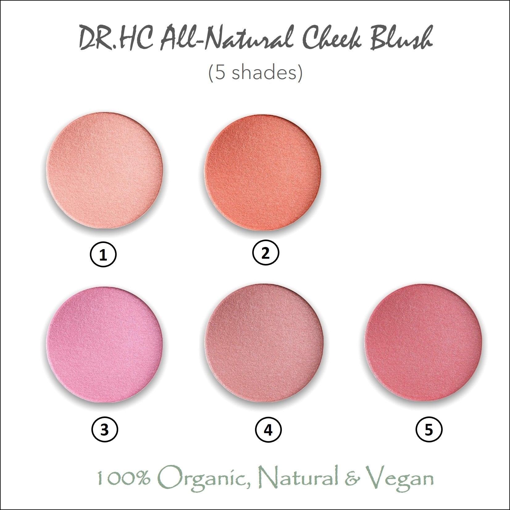 DR.HC All-Natural Cheek Blush (5 Shades) (5g, 0.18oz.) (Anti-aging, Moisturizing, Oil-balancing…)-4