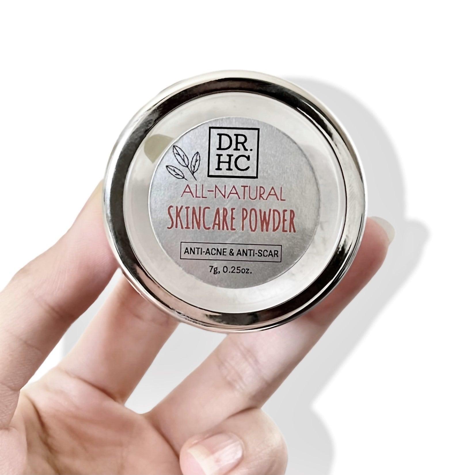 DR.HC All-Natural Skincare Powder (Type: Anti-Acne & Anti-Scar with Licorice + Allantoin + B5) (10g, 0.35oz.) (Skincare Powder + Setting Powder)-3
