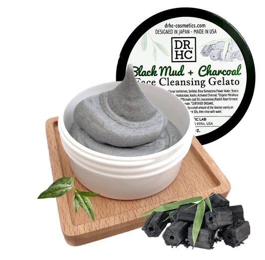 DR.HC Black Mud + Charcoal Face Cleansing Gelato (60g, 2.1oz.) (Anti-pollution, Pore Shrinking, Oil balancing, Anti-acne...)-0