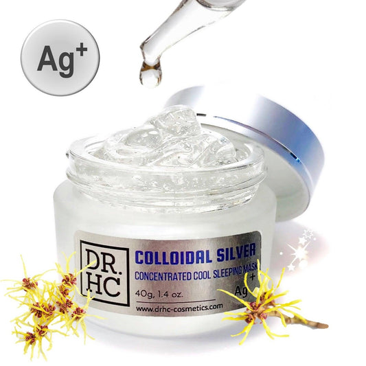 DR.HC Colloidal Silver Concentrated Cool Sleeping Mask (25~40g, 0.9~1.4oz) (Anti-acne, Anti-scar, Anti-blemish, Skin recovery...)-0