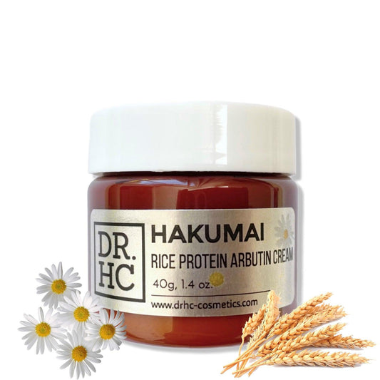 DR.HC Hakumai Rice Protein Arbutin Cream (25~40g, 0.9~1.4oz) (Skin brightening, Anti-acne, Anti-blemish, Anti-aging...)-0