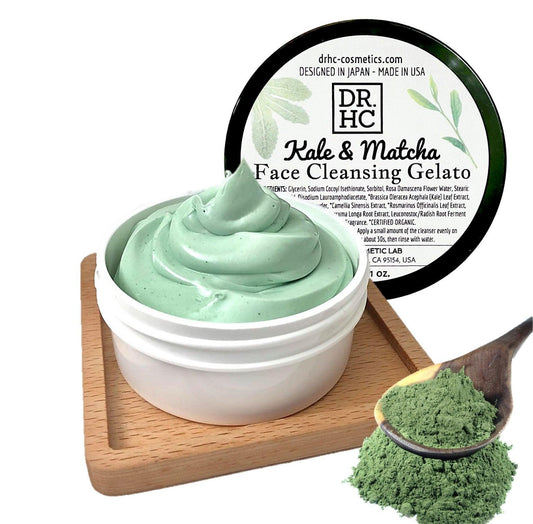 DR.HC Kale & Matcha - Face Cleansing Gelato (60g, 2oz) (Skin brightening, Anti-aging, Anti-inflammatory, Anti-acne...)-0