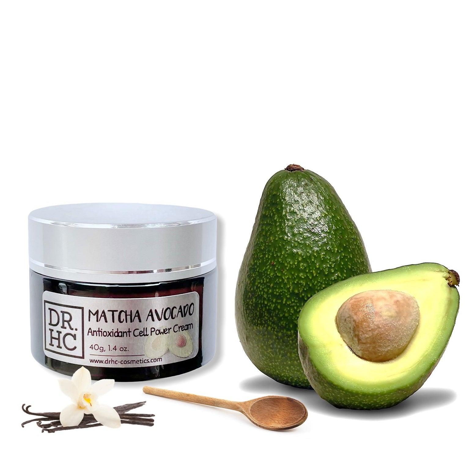 DR.HC Matcha Avocado Antioxidant Cell Power Cream (25~40g, 0.9~1.4oz) (Anti-aging, Skin recovery, Skin toning, Anti-pollution...)-3