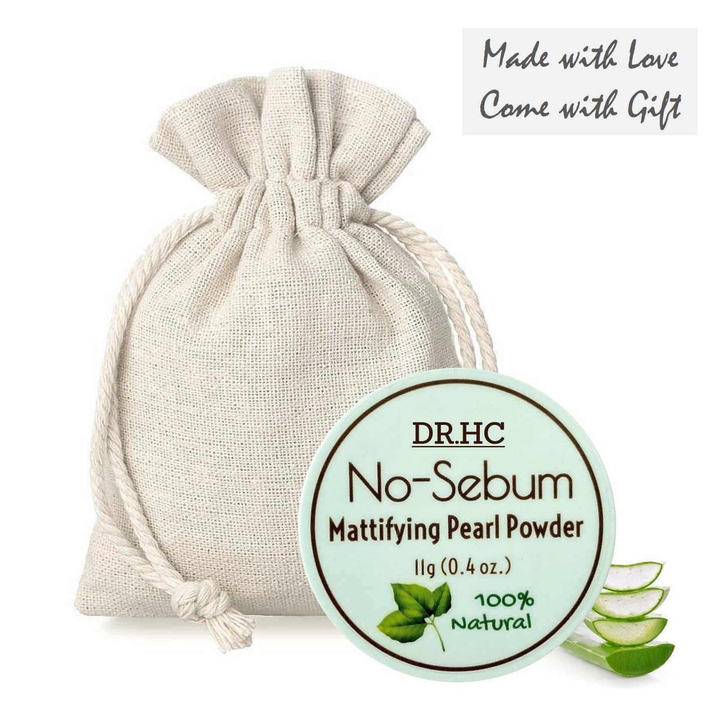 DR.HC No-Sebum Mattifying Pearl Powder (11g, 0.4oz.) (Setting Powder + Skincare Powder) (Skin brightening, Oil balancing, Pore shrinking, Anti-acne...)-2