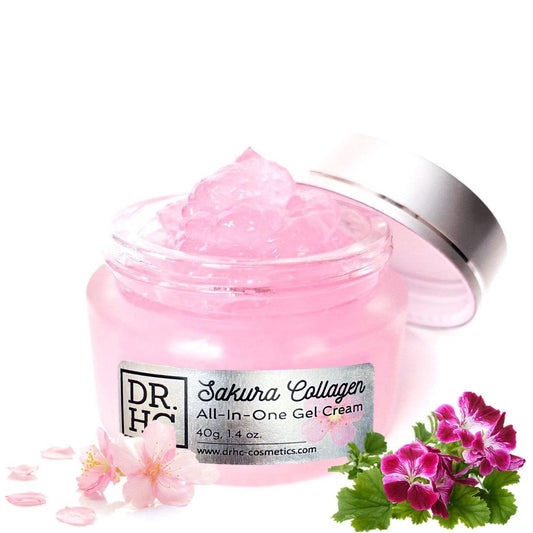 DR.HC Sakura Collagen All-In-One Gel Cream (25~40g, 0.9~1.4oz.) (Collagen support, Skin firming, Brightening, Anti-scar...)-0