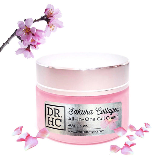 DR.HC Sakura Collagen All-In-One Gel Cream (25~40g, 0.9~1.4oz.) (Collagen support, Skin firming, Brightening, Anti-scar...)-1
