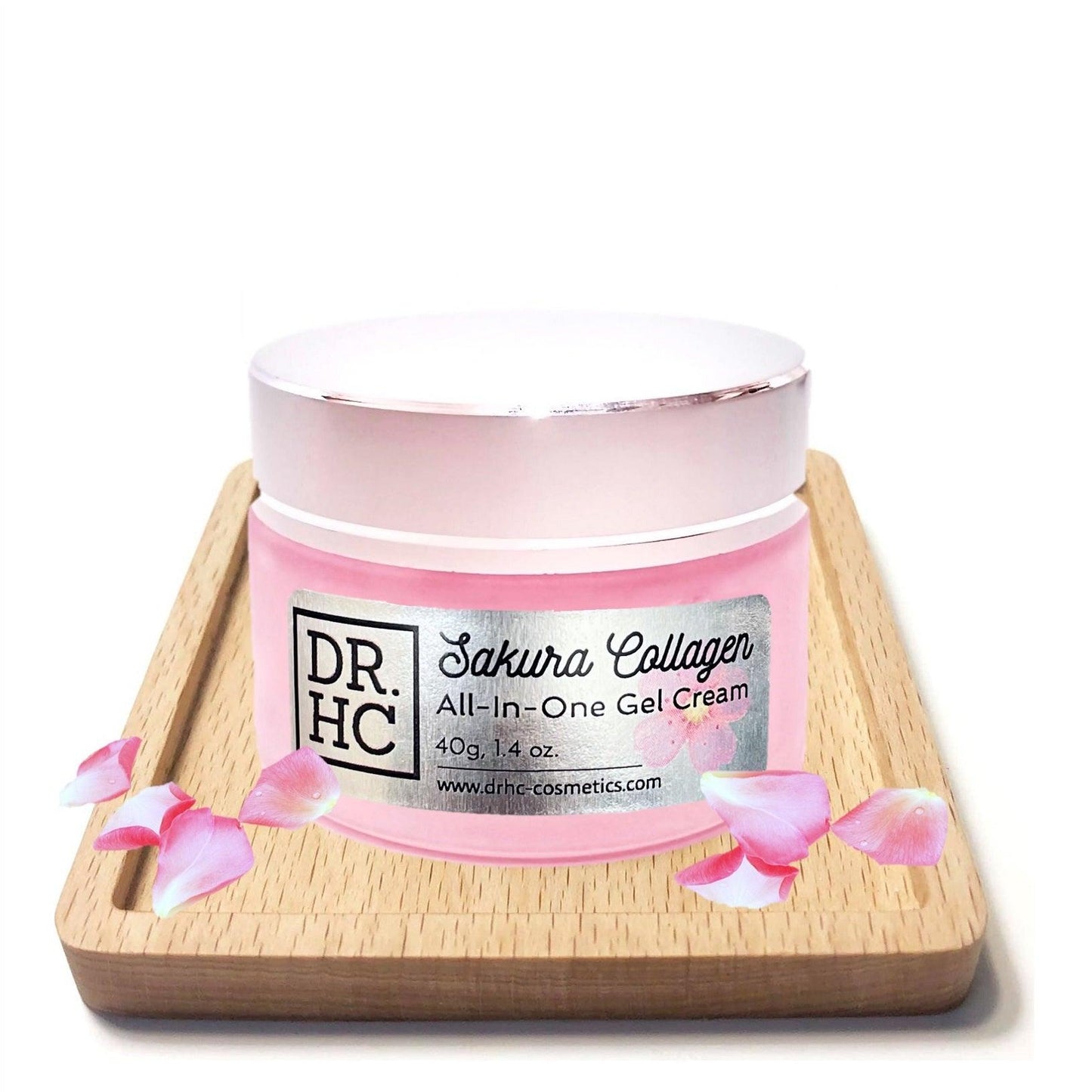 DR.HC Sakura Collagen All-In-One Gel Cream (25~40g, 0.9~1.4oz.) (Collagen support, Skin firming, Brightening, Anti-scar...)-2
