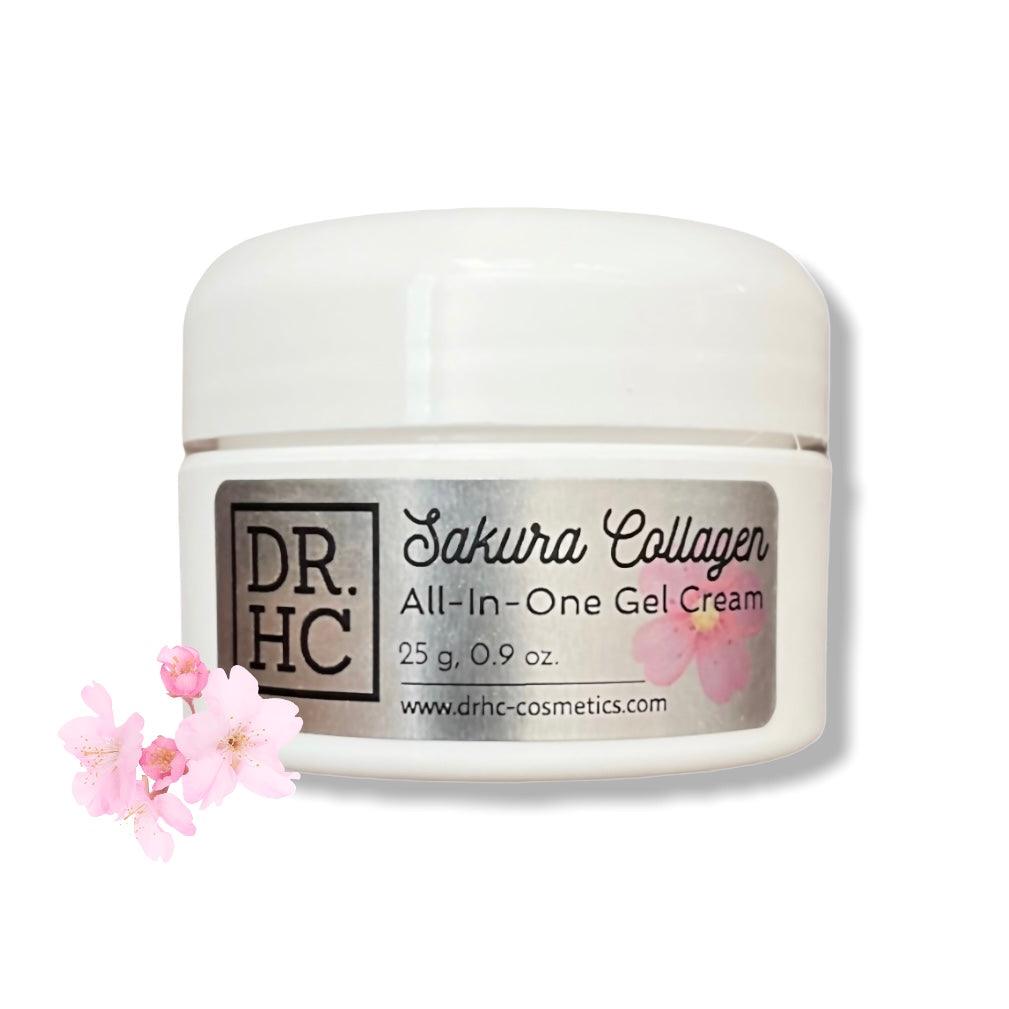 DR.HC Sakura Collagen All-In-One Gel Cream (25~40g, 0.9~1.4oz.) (Collagen support, Skin firming, Brightening, Anti-scar...)-3