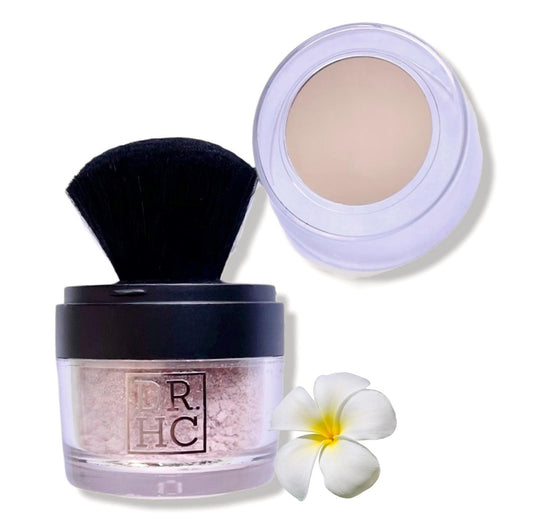 DR.HC Silky Mineral CC Powder (UV Protection All-Natural Loose Powder Foundation) (2 Shades) (11g, 0.4oz.) (Natural UV Care, Anti-aging, Skin brightening, Oil-balancing, Hydrating...)-1