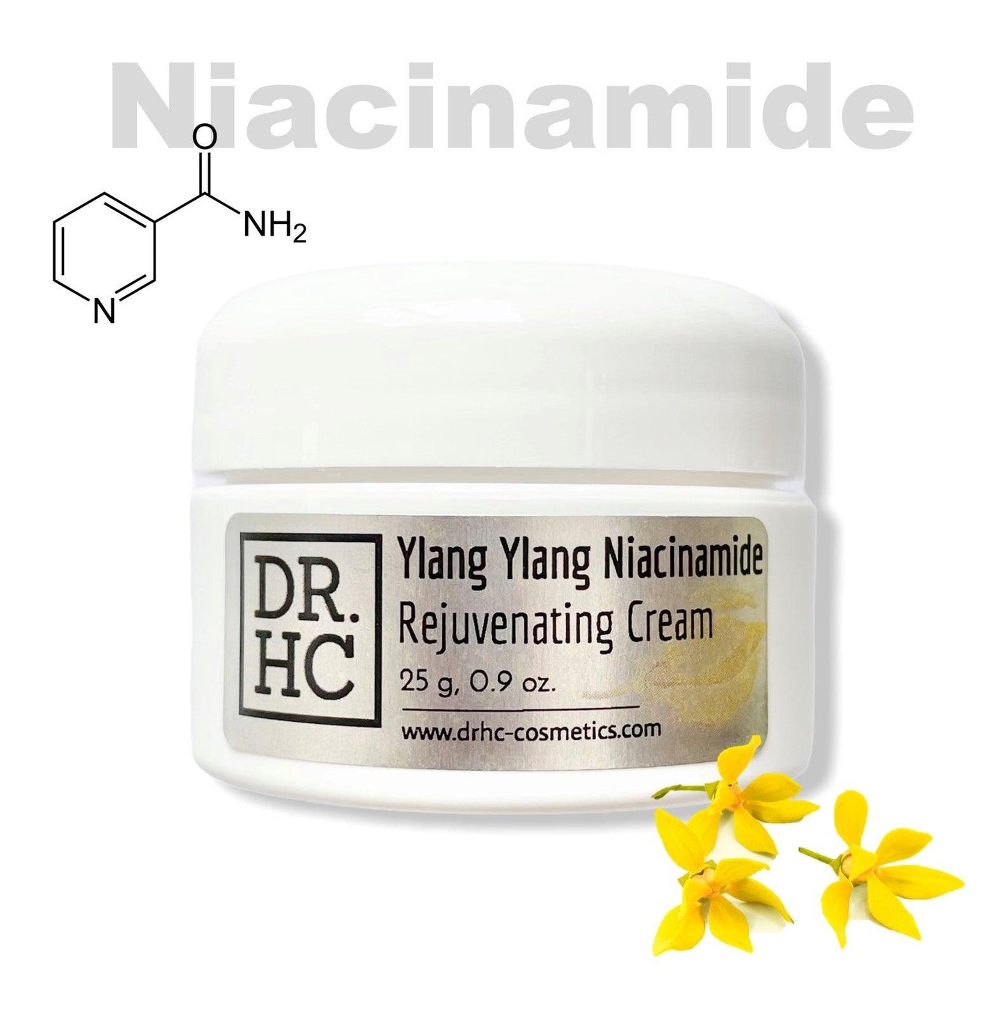 DR.HC Ylang Ylang Niacinamide Rejuvenating Cream (25~40g, 0.9~1.4oz.) (Skin recovery, Anti-scar, Firming, Anti-inflammatory...)-2