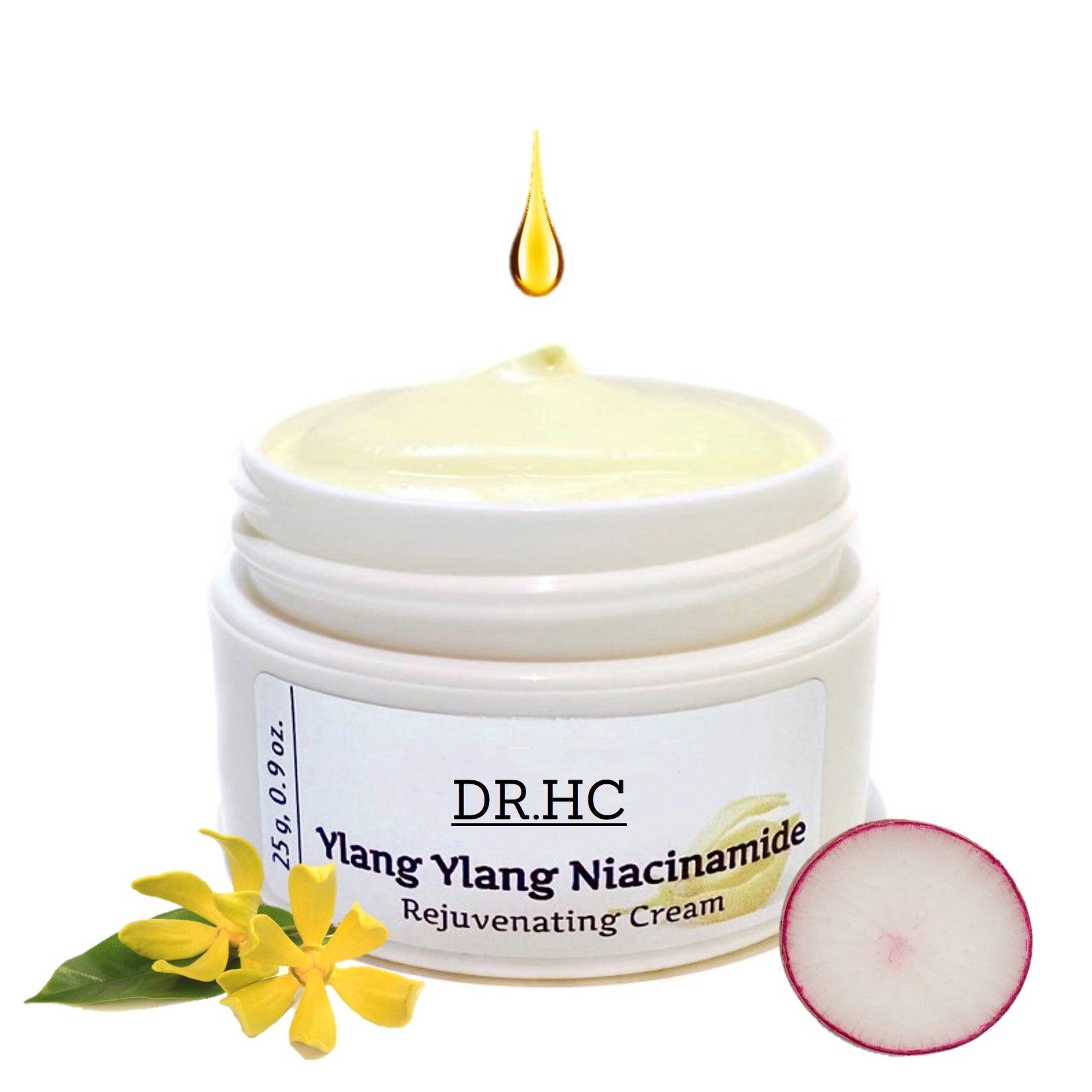 DR.HC Ylang Ylang Niacinamide Rejuvenating Cream (25~40g, 0.9~1.4oz.) (Skin recovery, Anti-scar, Firming, Anti-inflammatory...)-3