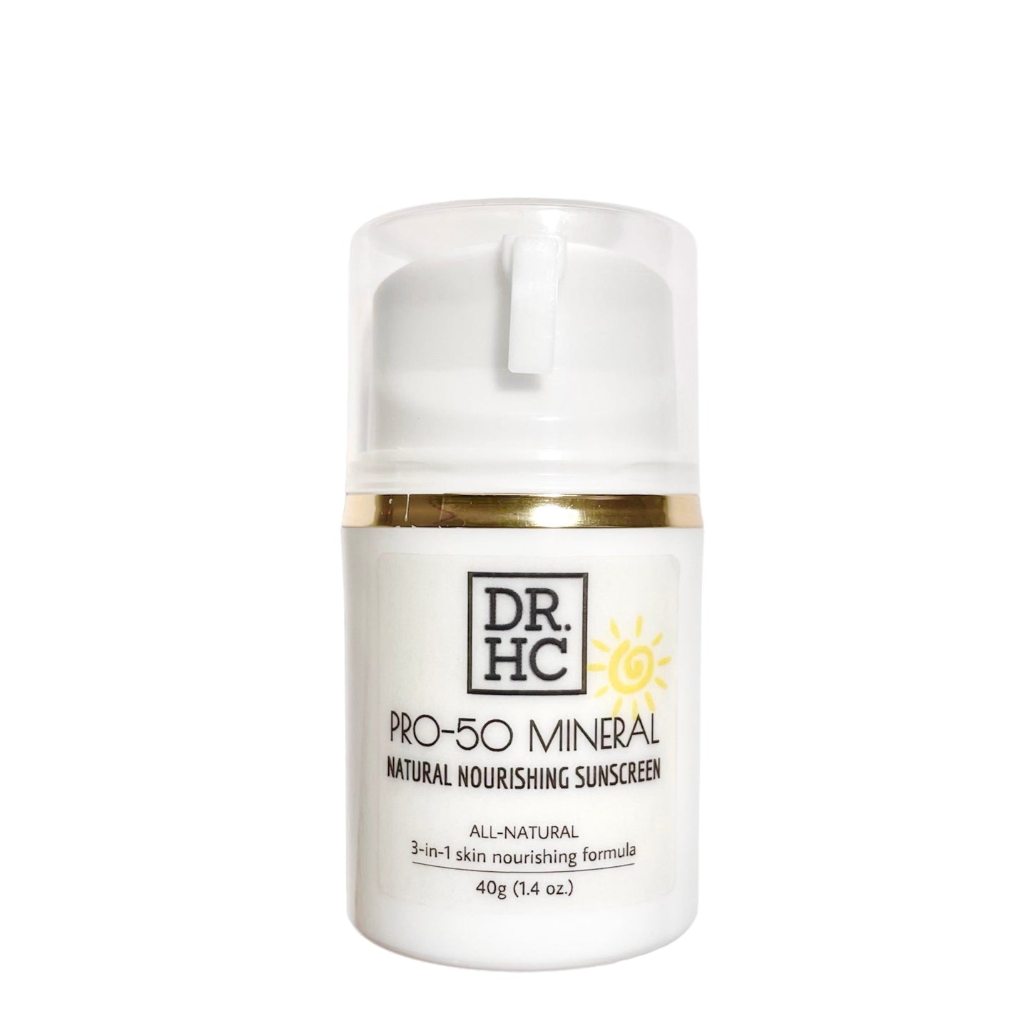 DR.HC Pro-50 Mineral Natural Nourishing Sunscreen (40g, 1.4oz.) (Natural UV Care, Skin brightening, Anti-aging, Damage Repair, Anti-inflammatory...)-11