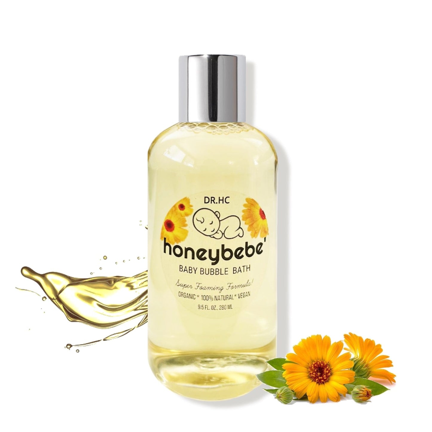DR.HC Honeybebe' Baby Bubble Bath (Refreshing Patchouli) - For Baby & Mommy (9.5 fl.oz., 280 ml)-2