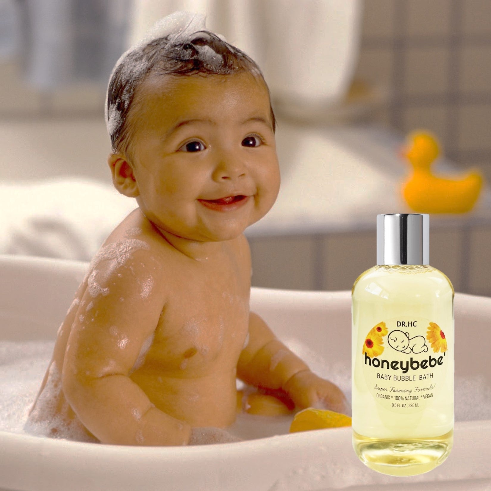 DR.HC Honeybebe' Baby Bubble Bath (Refreshing Patchouli) - For Baby & Mommy (9.5 fl.oz., 280 ml)-3