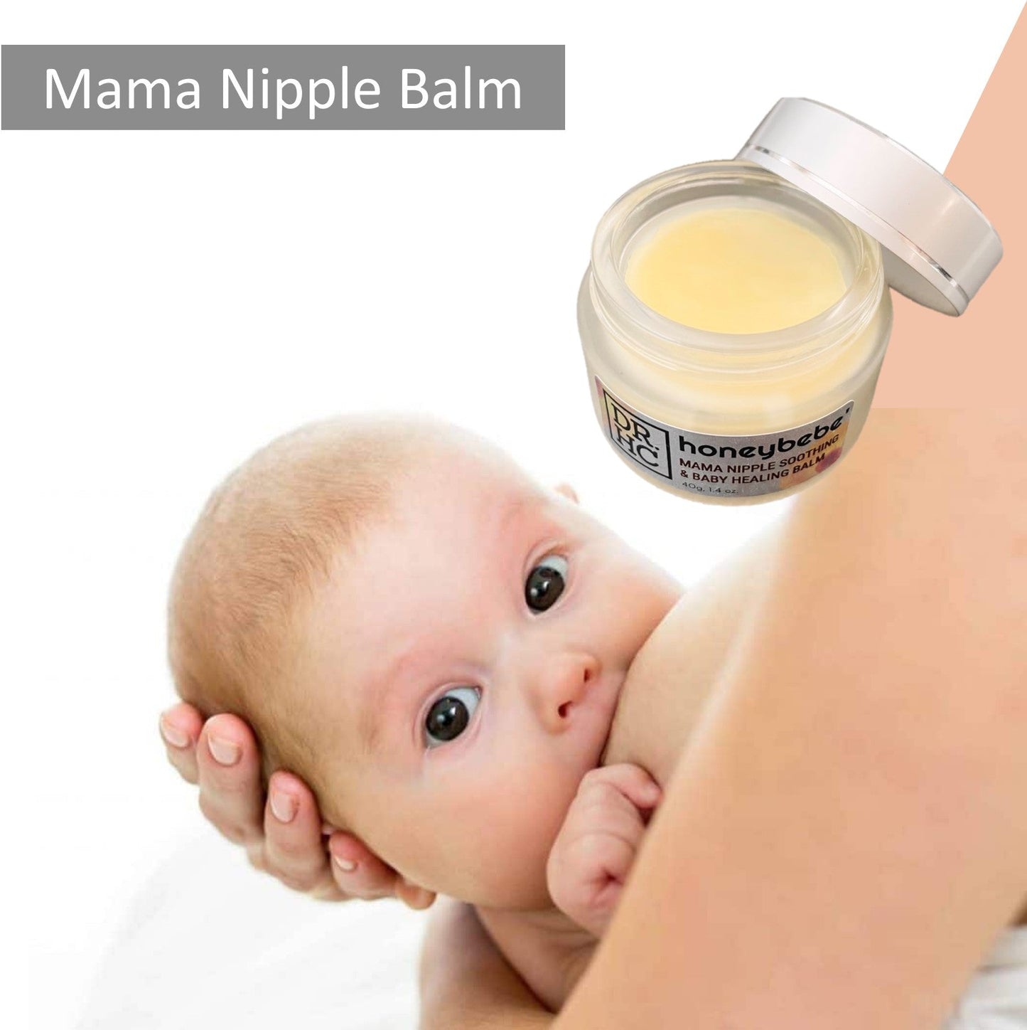 DR.HC Honeybebe’ Mama Nipple Soothing & Baby Healing Balm (100% Organic, Natural & Vegan) (40g, 1.4 oz.)-4